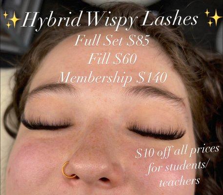 GVE Hybrid Lash Extension Prices