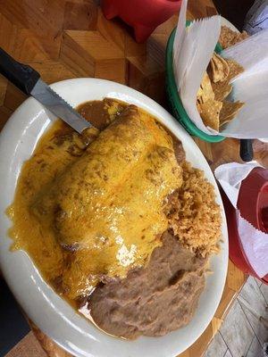 Enchilada lunch plate