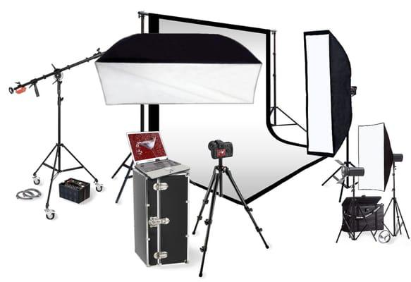 My mobile digital photo studio brought to YOUR compamy location. To shoot your products etc.