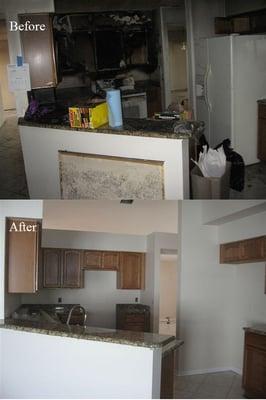 Before and after Kitchen