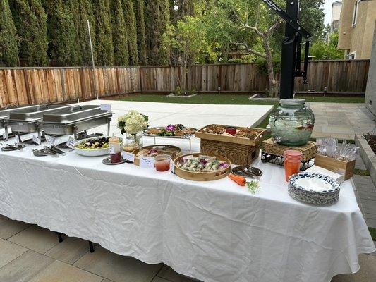 Buffet bar for 13 people