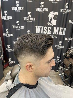 Mid skin fade