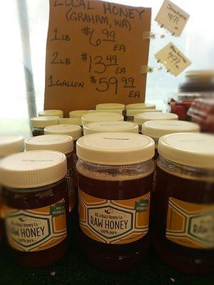 Local raw honey available here