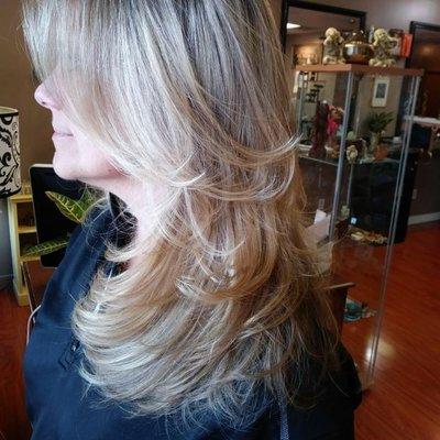 Beautiful flippy layers!!
Ada's Hair and Skin Gallery
774-615-5086