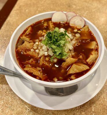 Menudo , honey comb tripe soup