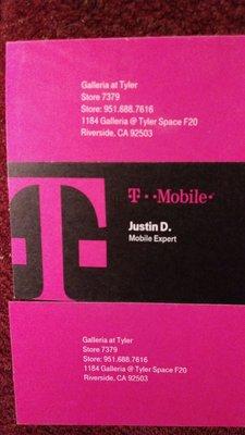 Justin D Best mobile expert at T-Mobile