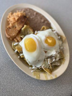 Green Chile Chilaquiles