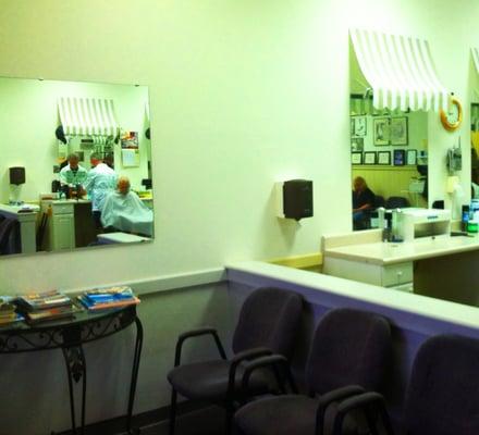 Inside the Uptown barber Shop in Naples