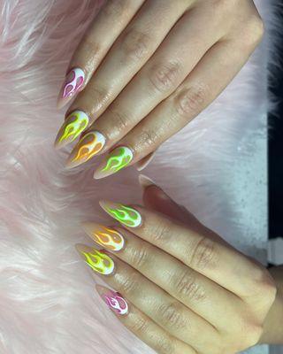 These nails are on Fire!