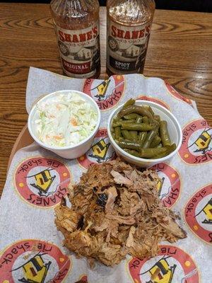 Pulled pork for dinner at Shane's Rib Shack in Ooltewah