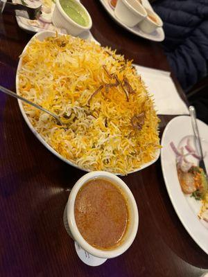 Vegetarian biryani