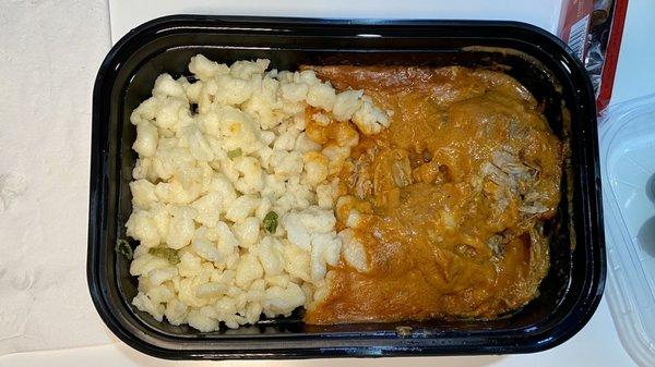 Another view of the Chicken Paprikash