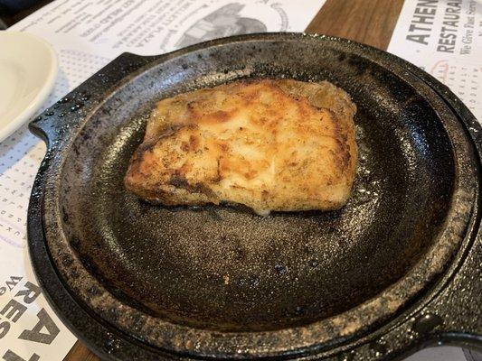 Sahanski Flaming Cheese (or Saganaki as I know it)