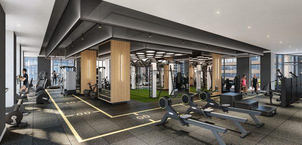 Fitness Room Rendering