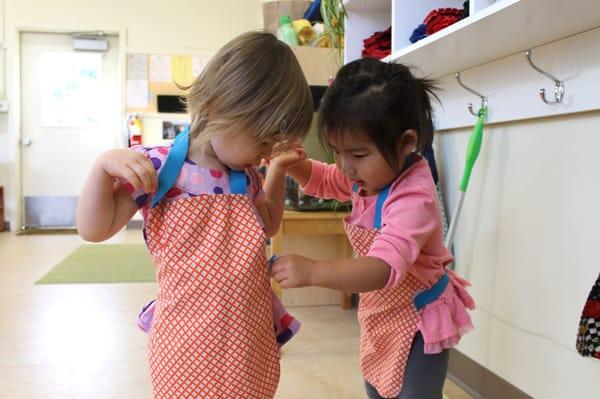 Helping others is a way of life at Sunstone that starts in our Toddler Community, ages 15 - 36 months.