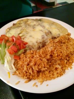 Green Enchilada Plate