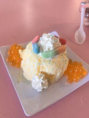 Creamsicle shaved snow ice