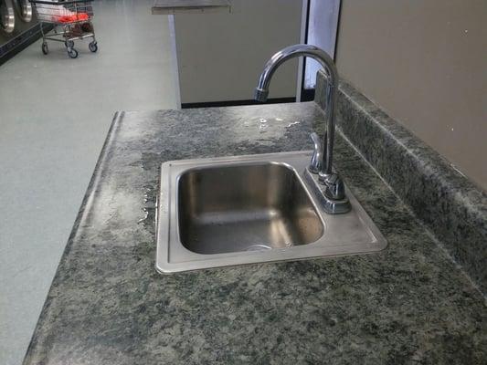 Sink if you need to wash your hands.