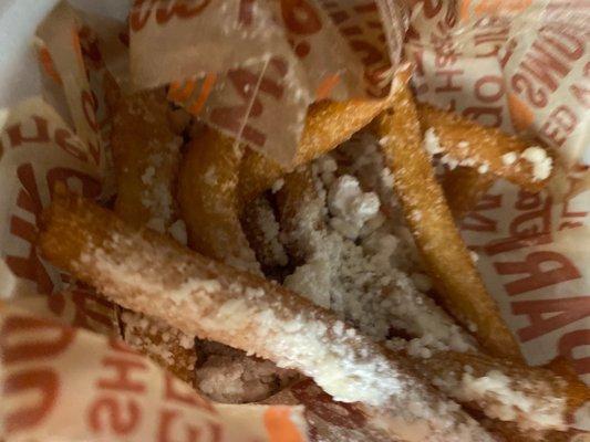 Crispy AF funnel cake fries/redneck churros lol