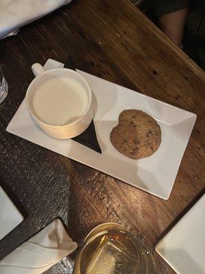 cookies and bourbon milk!