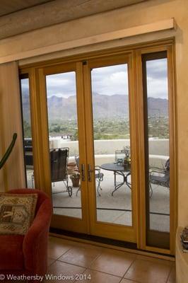 Milgard's Essence Series French Doors with Vented Sidelights, Installed Professionally by Weathersby!