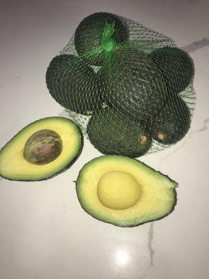 The cut avocado is the bigger one that was $1.00 and the bag of smaller ones were $5. Perfectly ready to eat