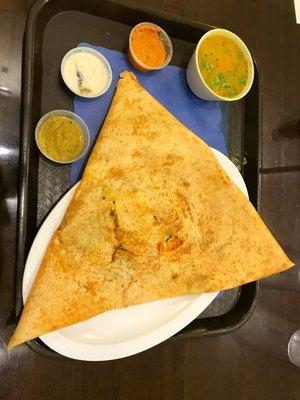 Chilli garlic masala dosa