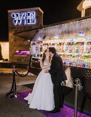 Love is in the air!  Having a Food Truck as an Exit Station is a unique and cool way for a Special Celebration.