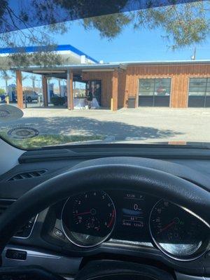 Back entrance to Jones Feed store.