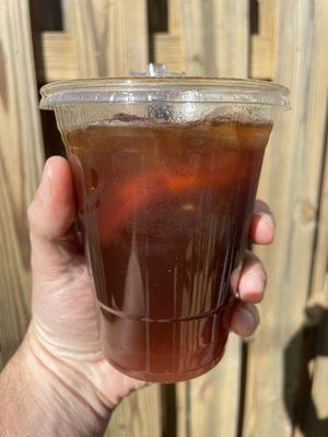 Cranberry espresso soda