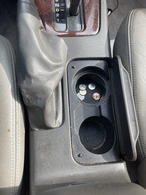 Dirty center console