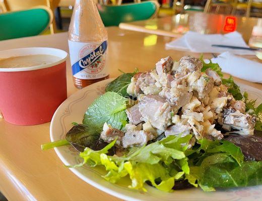 Smoked turkey salad & side of bok choy gravy...the best, as always