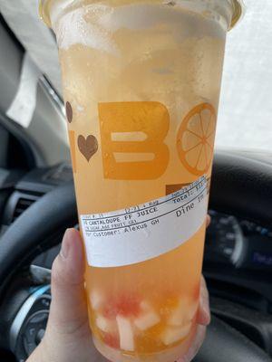 What better way to beat the Texas heat?! Fresh Cantaloupe Juice!