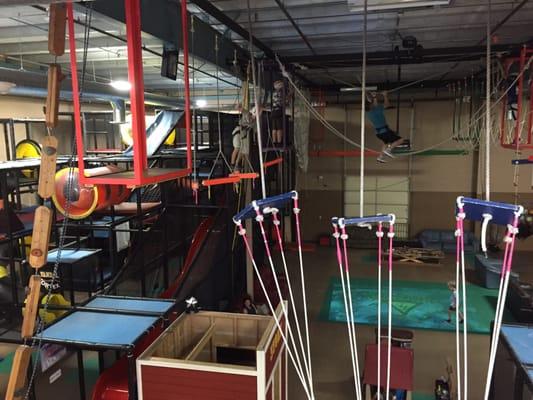 Ropes course and play structure