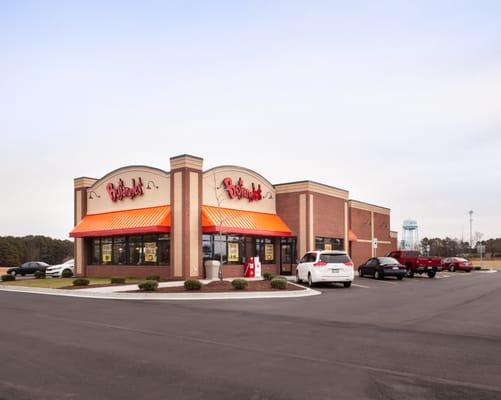 New construction of a Bojangles restaurant in Sanford, North Carolina