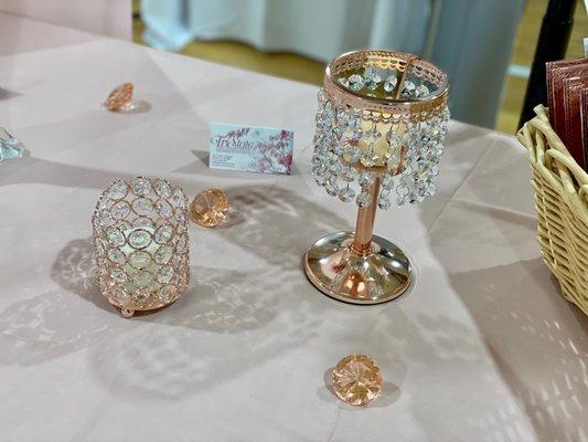 Rose Gold decor available exclusively with TriState Events. Additional wedding decor & event equipment, FOR RENT. Contact us today.