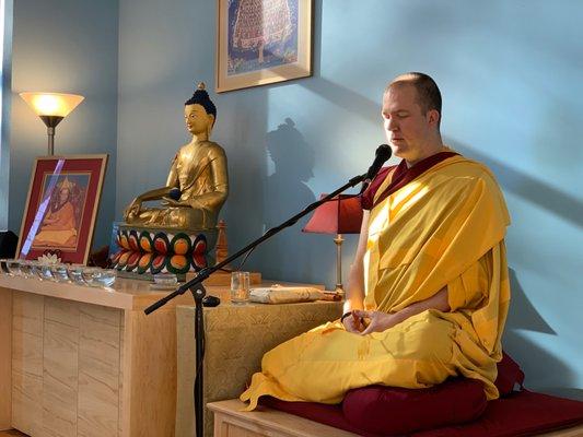 Resident Teacher and Buddhist monk, Gen Kelsang Zamling