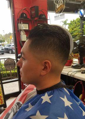 Get a skin fade at MJ barber shop