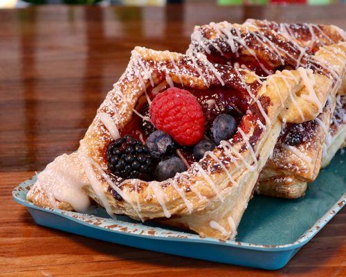 Mixed berry danish