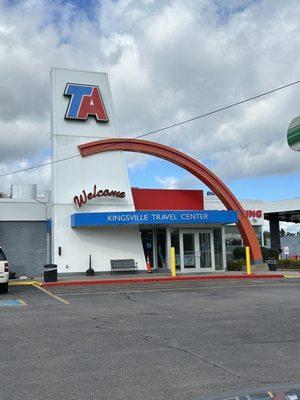 Exterior of the travel center