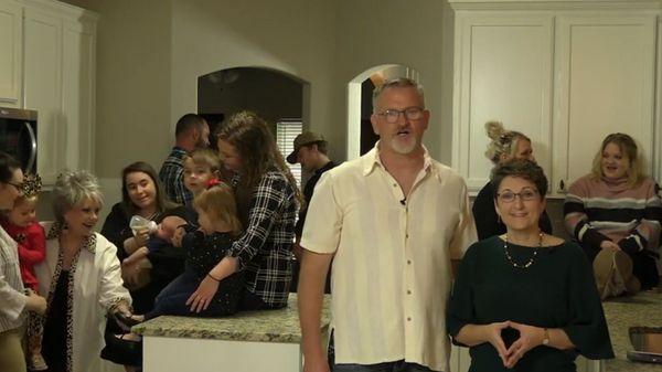 Just crowding in the kitchen with grandma and the babies, during a pandemic. NBD...