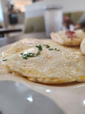 2 eggs OM, English muffin, homemade jam