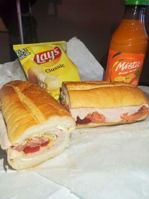 Turkey and Cheese Sub