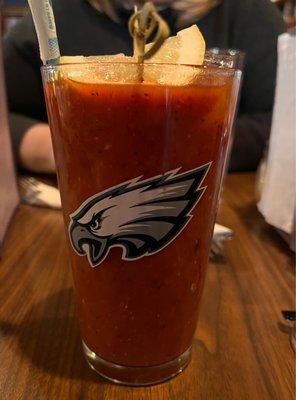 Bloody Mary... salty and spicy, just as it should be.