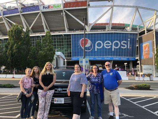 Taylor Swift Concert at Fed Ex Field with five happy ladies!!