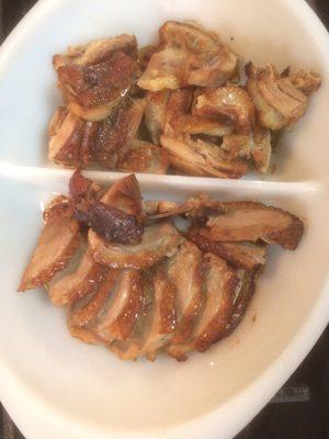 Salt water marinaded sliced & deboned duck, $12.50.