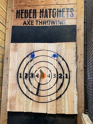 My bullseye! It was a proud moment!