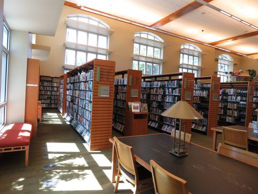 Plenty of room to spread out and enjoy books, wifi, visiting, games and more.