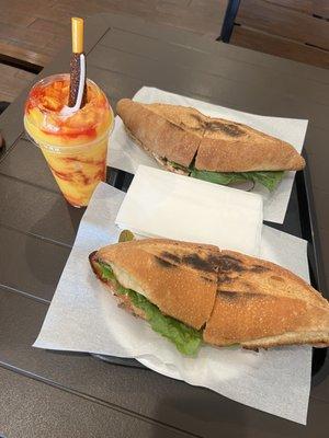 Chicken Torta & Diablito Mango