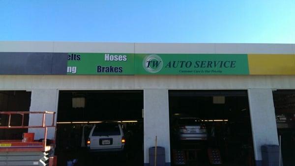 Tire World Sign by Skycrest Call Today to see how we can get your business seen (661) 775-2636